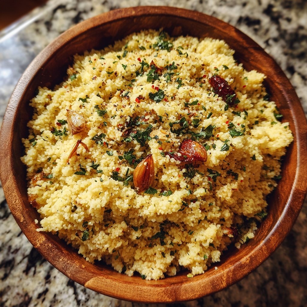 Creamy Garlic Couscous