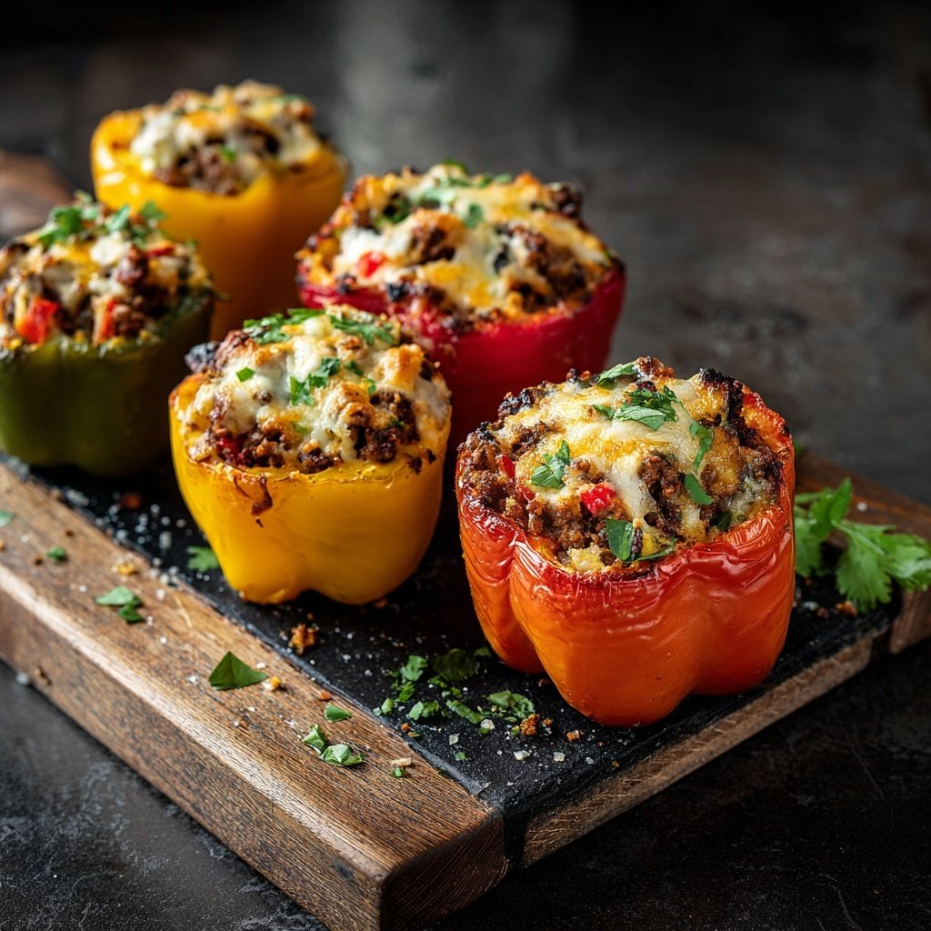 Baked Stuffed Bell Peppers