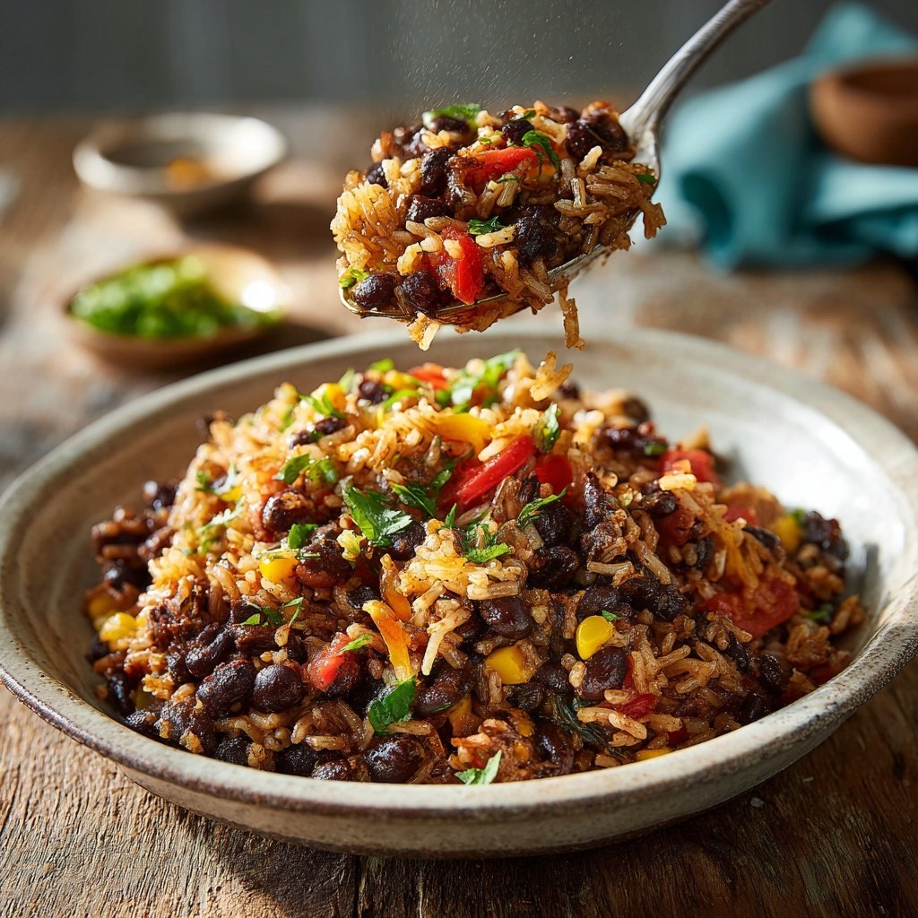 Jamaican Black Bean and Rice Bowl