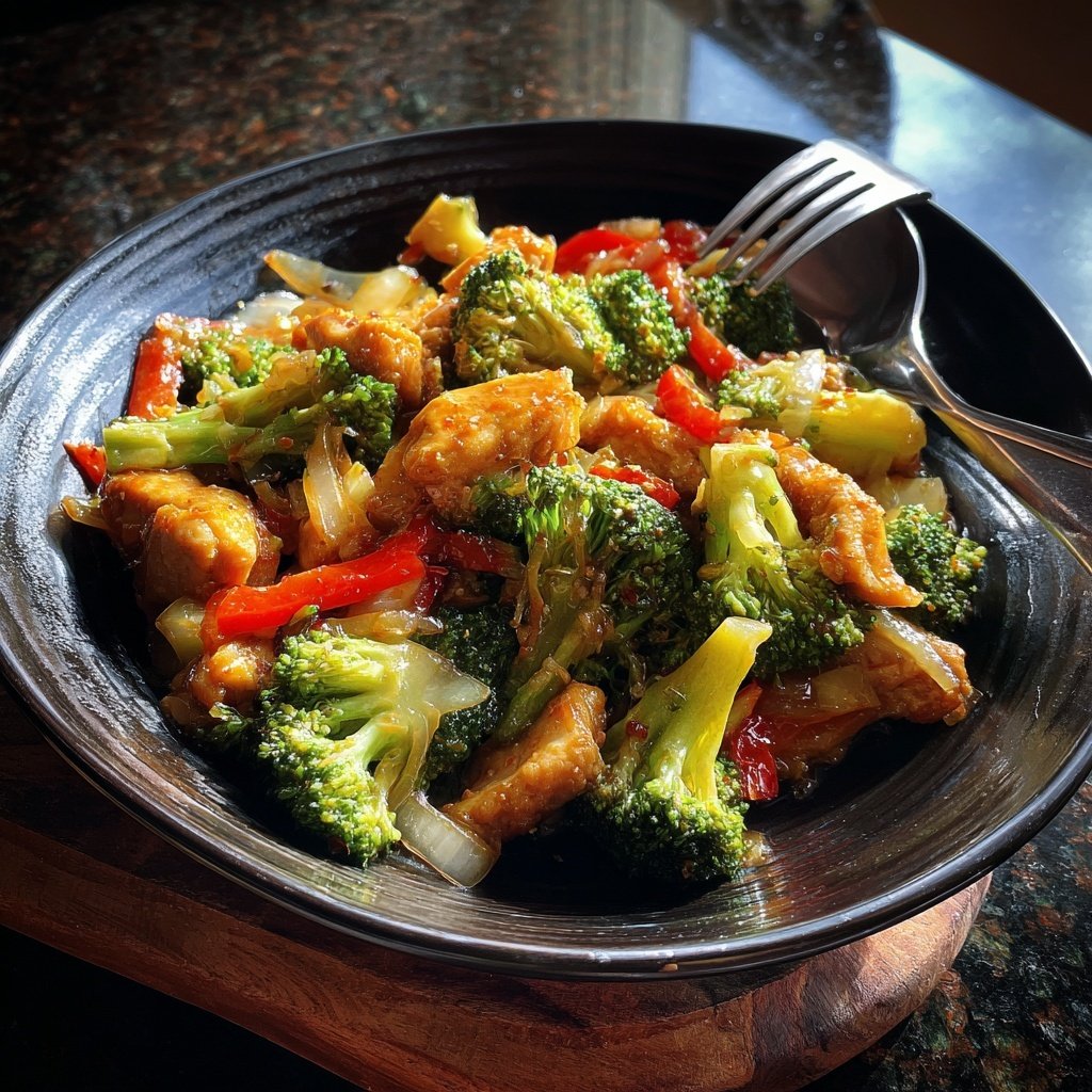 Healthy Chicken Broccoli Stir Fry