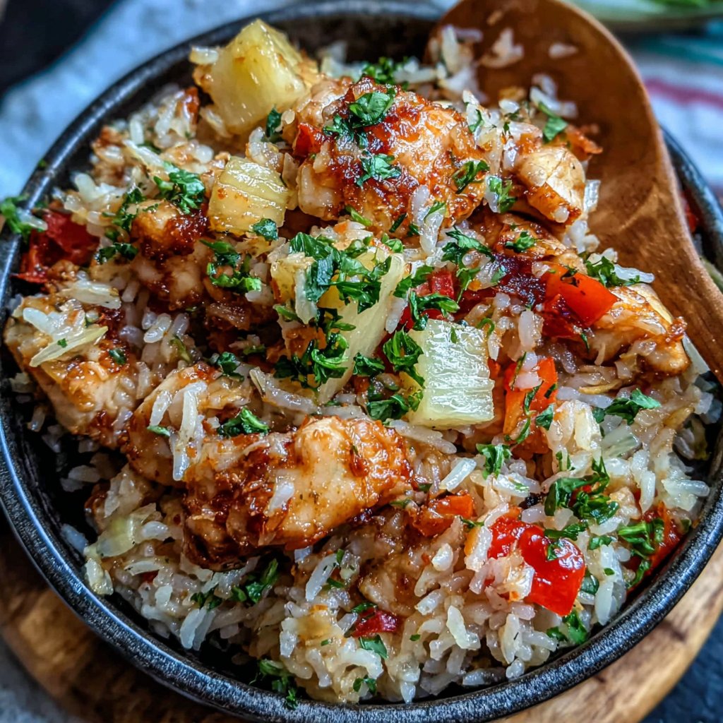Pineapple Chicken And Rice One Pot