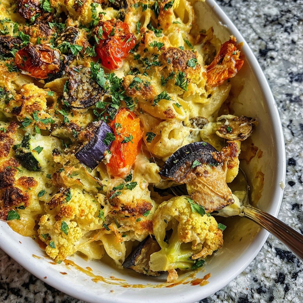 Sunday Slow Baked Vegetable Alfredo