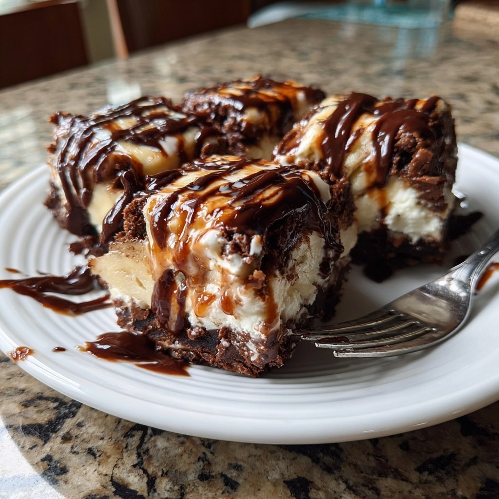 Cottage Cheese Brownies with Banana Mash