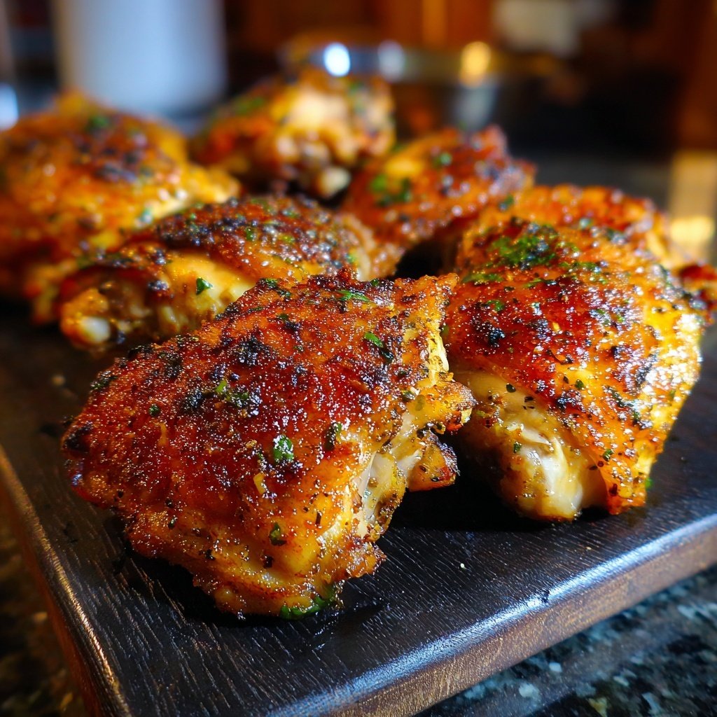 Crispy Baked Chicken Thighs
