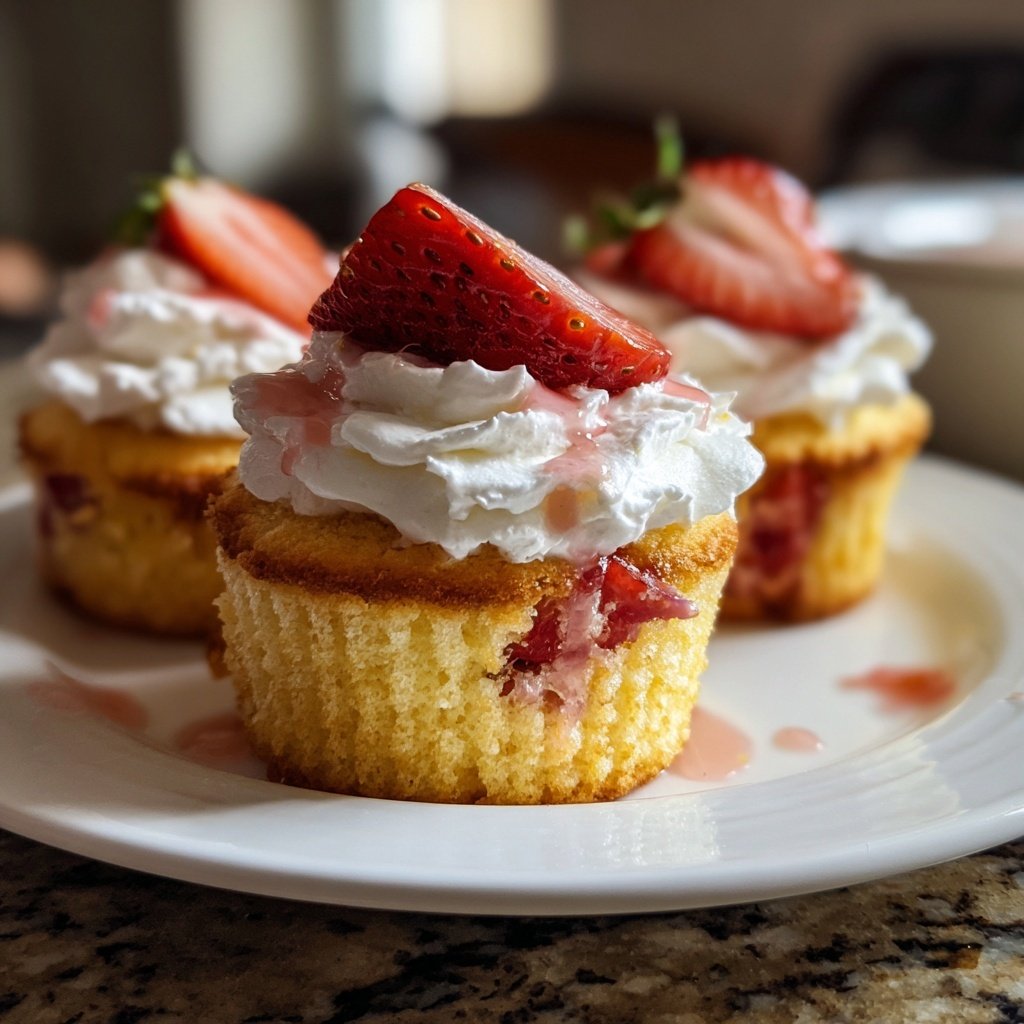 Classic Strawberry Shortcake Cupcakes