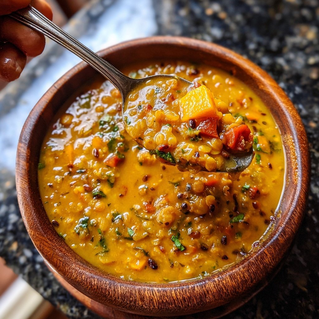 Jamaican Coconut Lentil Soup