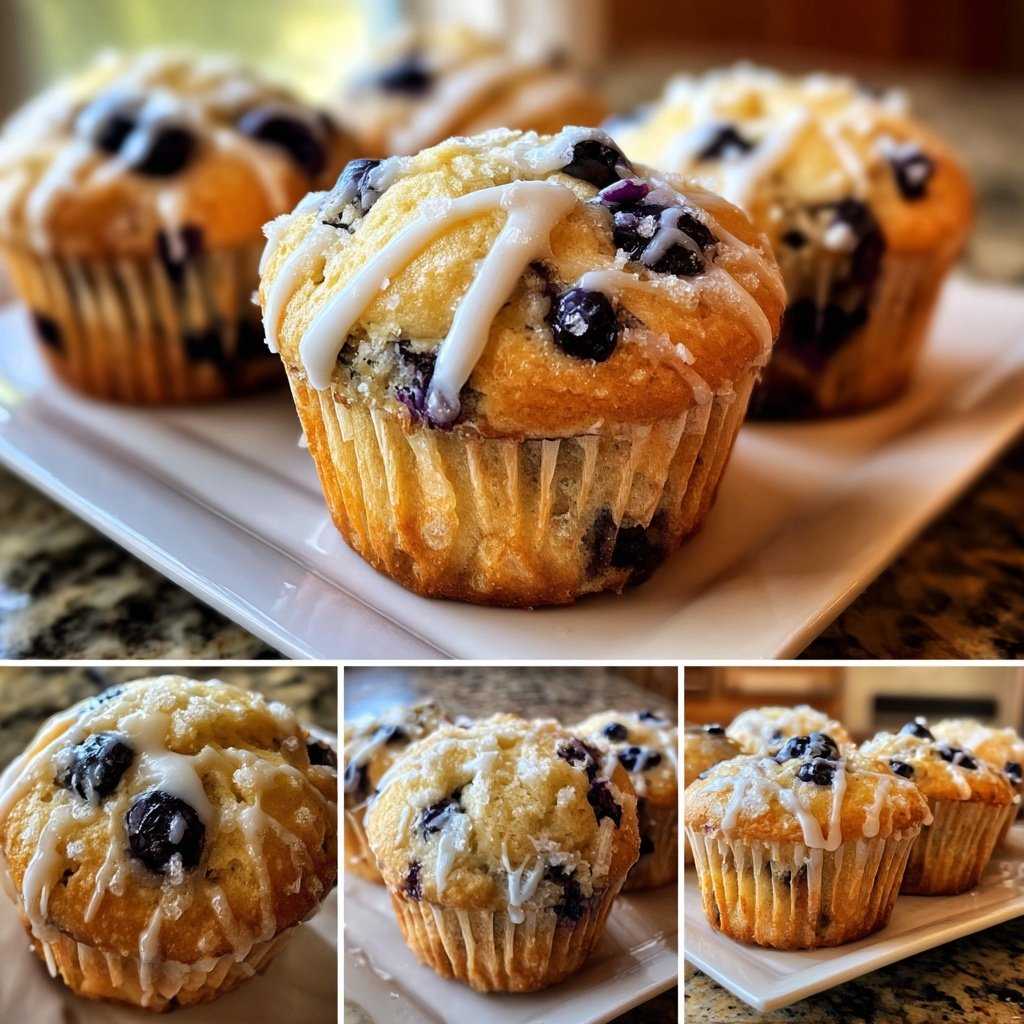 Lemon Blueberry Yogurt Muffins