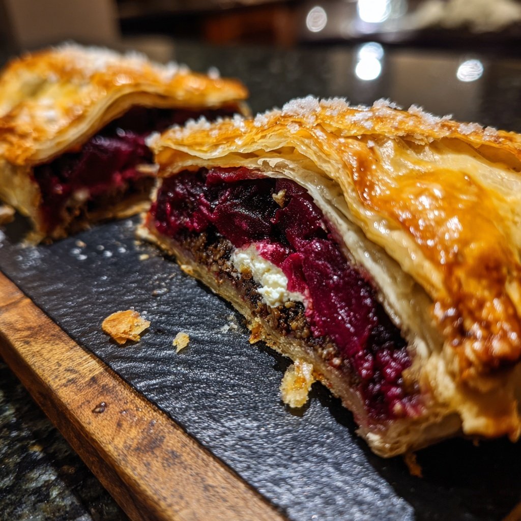 Beet Wellington with Goat Cheese
