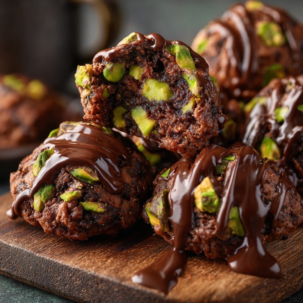 Chocolate Pistachio Snack Bites