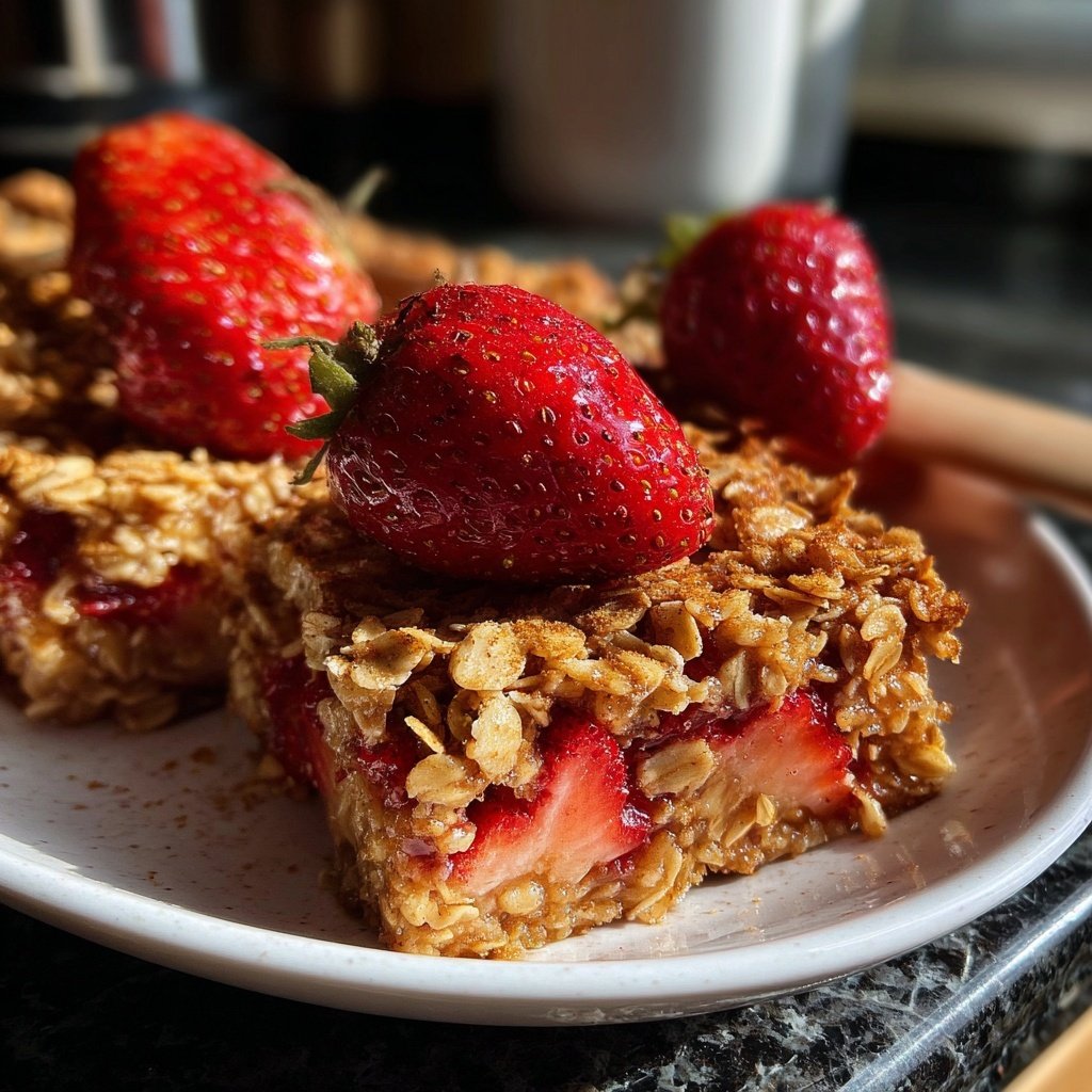 Baked Oatmeal With Strawberries