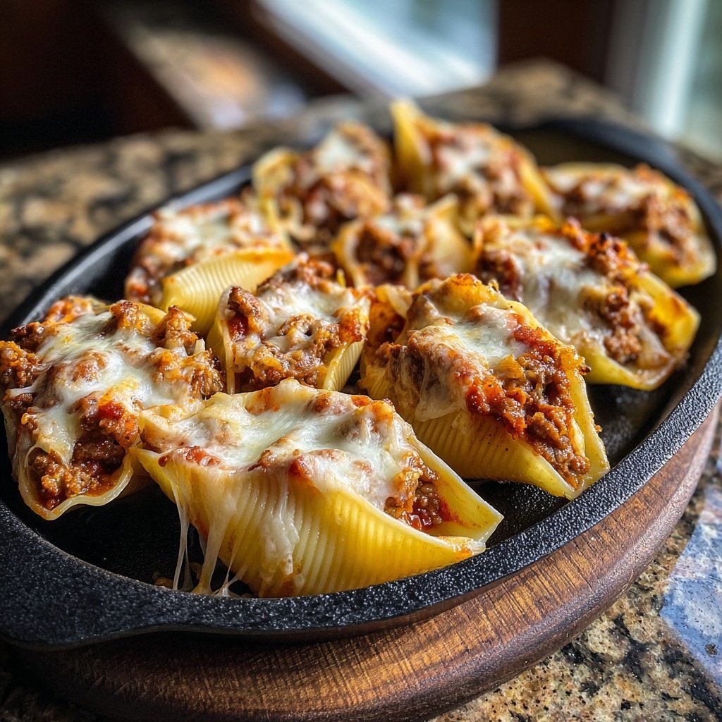 Ground Beef Stuffed Shells