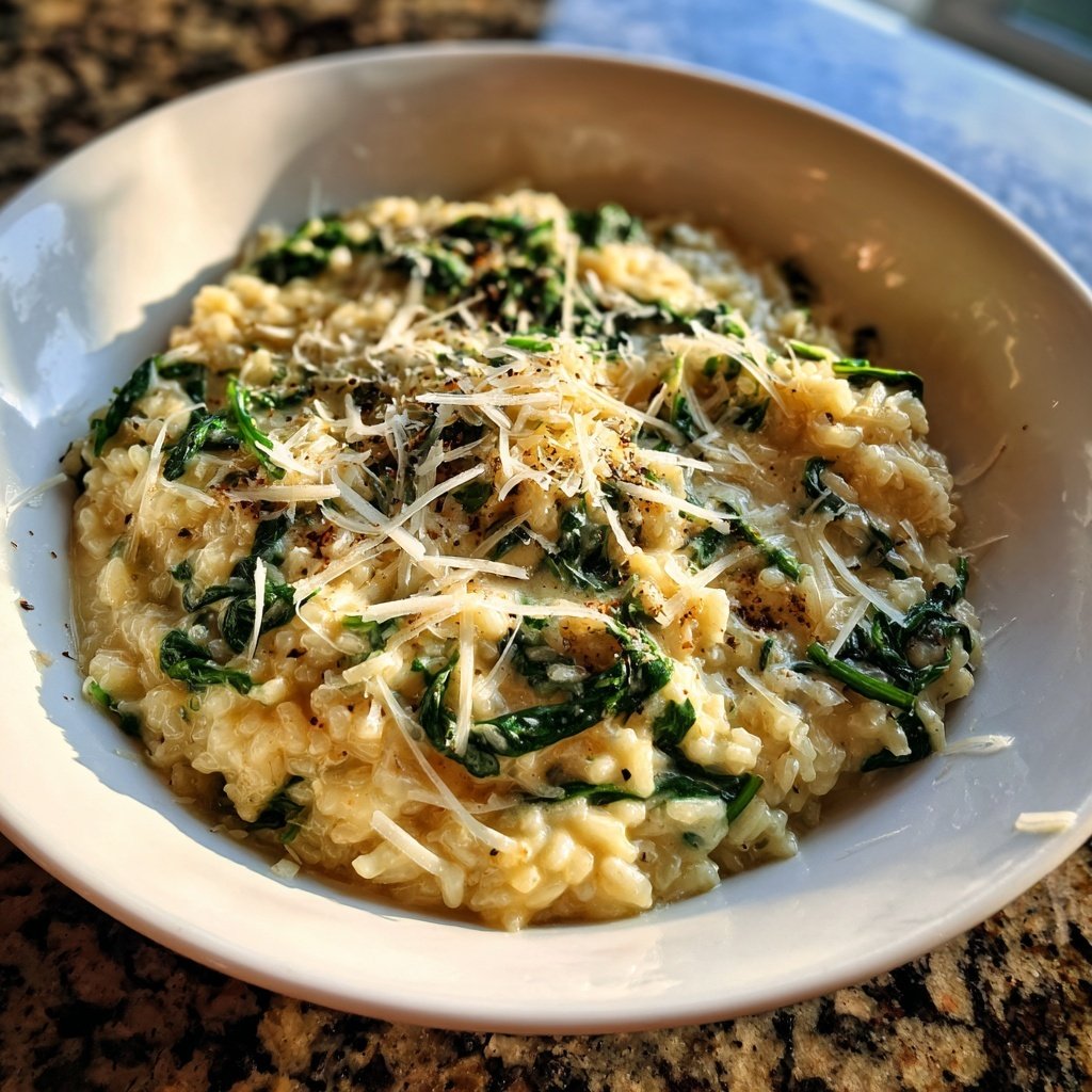Creamy Spinach Parmesan Rice