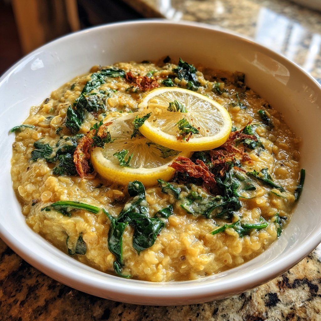 Creamy Lemon Lentil Bowl