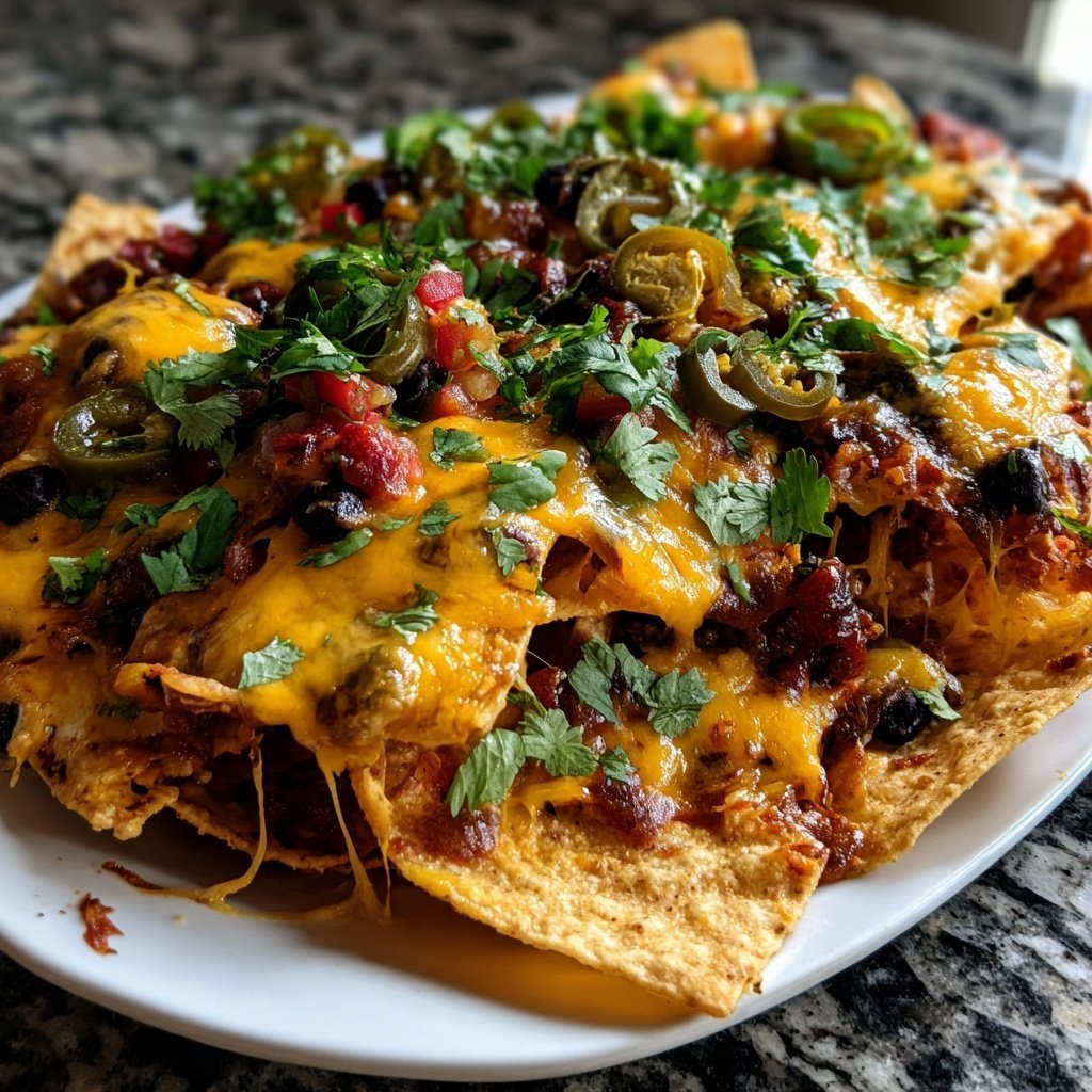Super Bowl Loaded Veggie Nachos