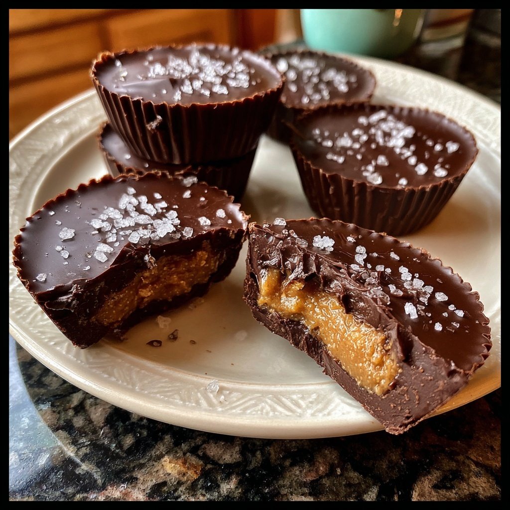 Homemade Reese’s Cups with Cashew Butter