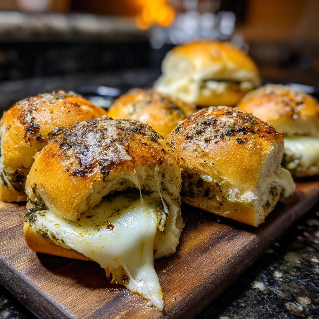 Pesto Mozzarella Sliders