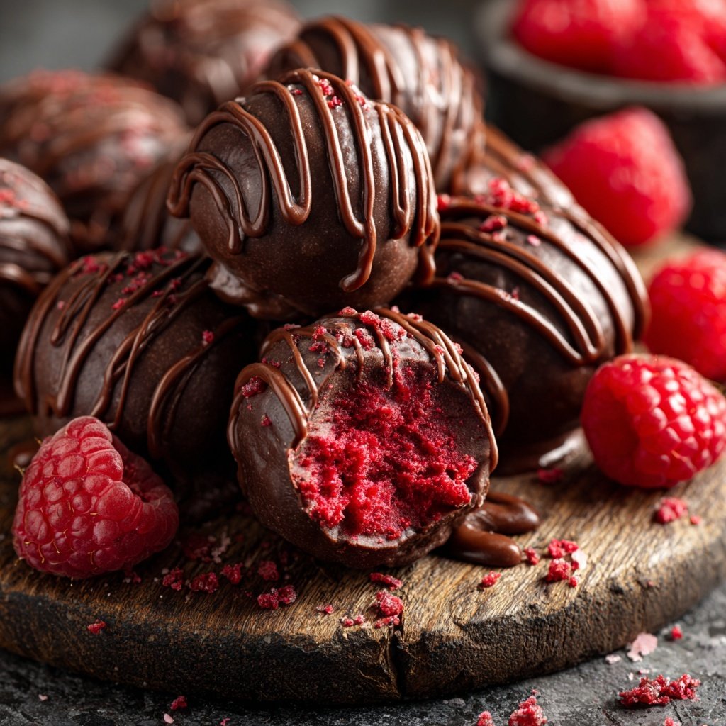 Chocolate Raspberry Truffles