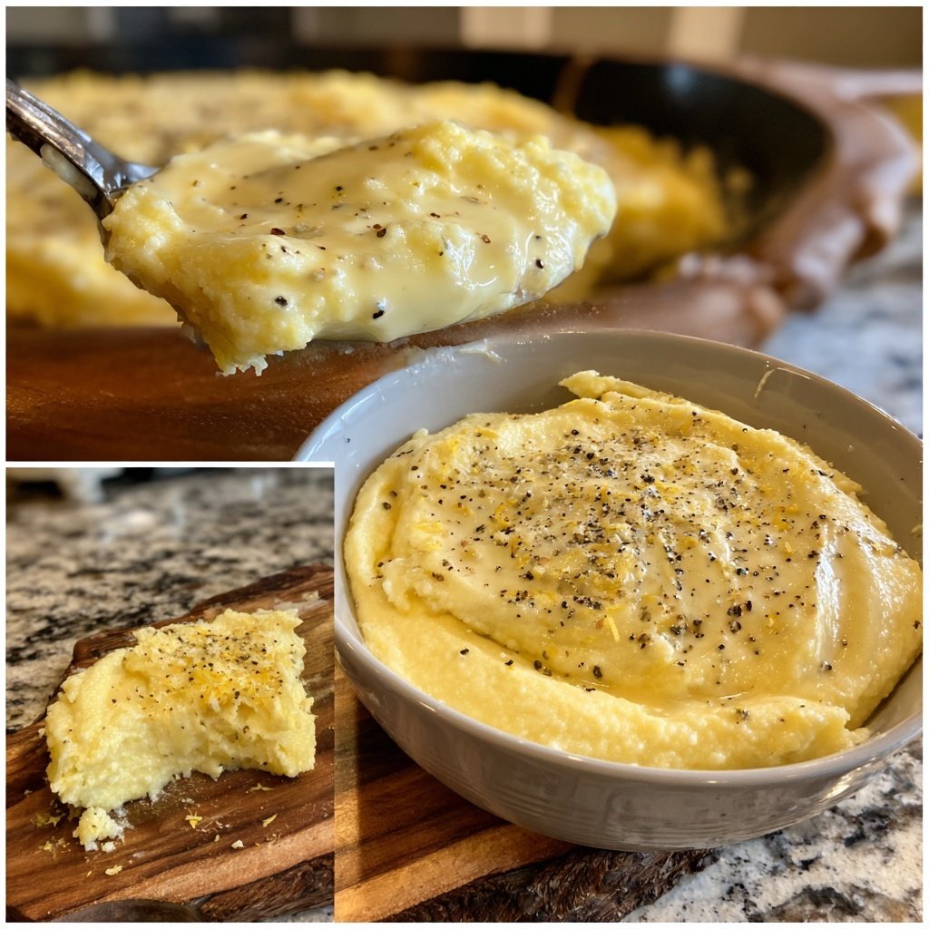 Romantic Creamy Lemon Polenta